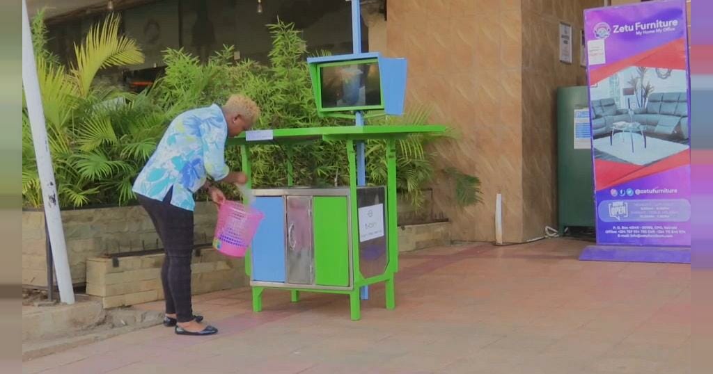 In Kenya, a high tech trash bin invented to boost recycling Africa