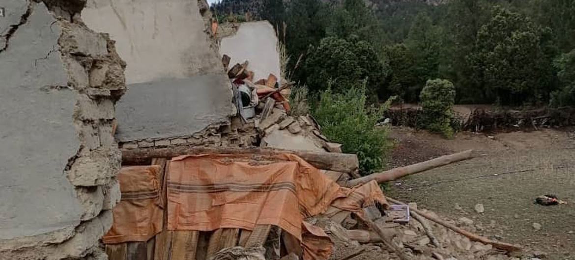 Damage is seen in the Spera district, in Khost province after a devastating earthquake hit eastern Afghanistan in the early morning of 22 June 2022.