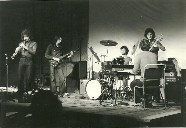 Swift performing around 1977 at the Riverside Arts Centre, Hammersmith
